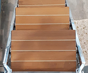 gradini in teak massello per scaletta