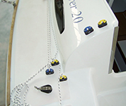 dettaglio attrezzatura di coperta Explorer 20