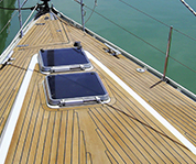 nuova coperta in teak su GS48