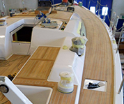 coperta in teak per Ice 62